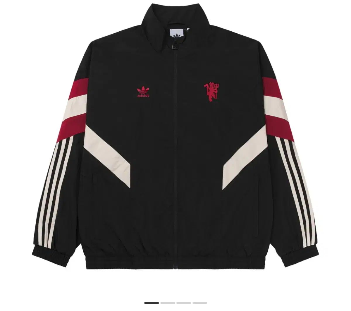 アディダス マンチェスター ユナイテッド オリジナルス トラックジャージ ブラック レッド