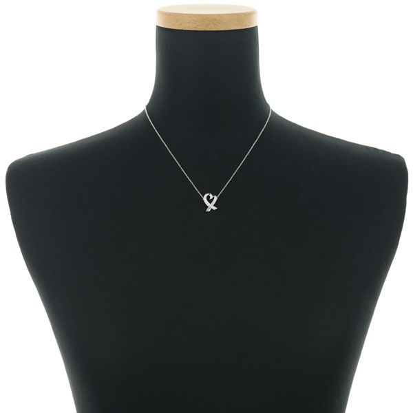 ティファニー　ラビングハートネックレス　K18WG ダイヤモンド9石 ティファニー ラビングハートネックレス K18WG ダイヤモンド9石