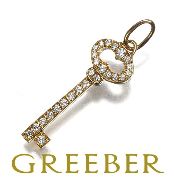 ティファニー ペンダントトップ ダイヤ ダイヤモンド ヴィンテージオーバルキー ミニ K 18 YG 184401