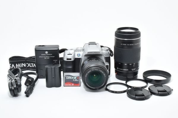 KONICA MINOLTA DG-5D 一眼中古品 レンズ3本付 Yahoo!オークション - 「dg5」デジタル一眼 (デジタルカメラ) の落札
