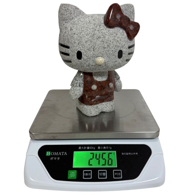 希少品】ハローキティ サンリオ キティちゃん 御影石風 石像 置物 高さ