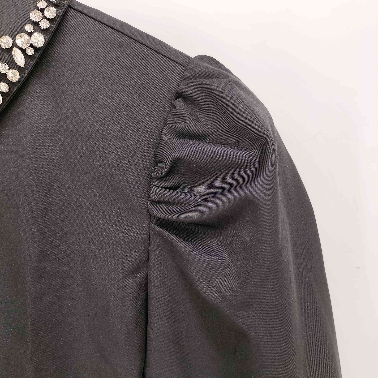 ユーズドフルギ USED古着 ビジュー 襟 ブラウス レディース JPN：1