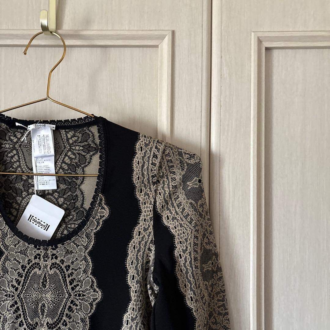 | Wolford ウォルフォード ワンピース lace カットソー 長袖 ストレッチ セクシー お呼ばれ デート オフィスカジュアル 食事会 可愛い お出かけ 上品