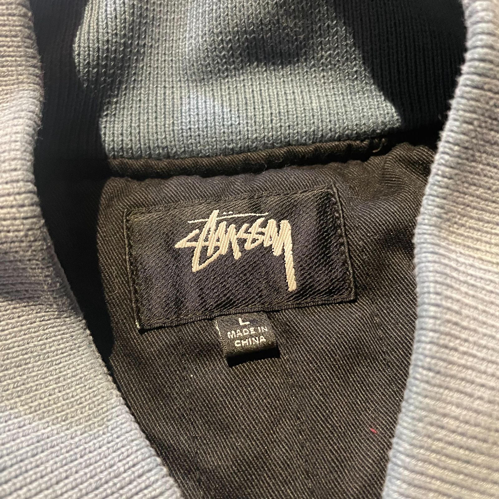 STUSSY 2024aw Ghost Logo Canvas Varsity ステューシー 24aw ゴースト 