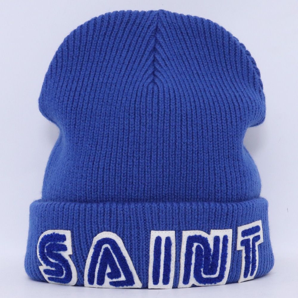未使用 SAINT MICHAEL SG KNIT CAP SAINT SEGA BLUE ブルー SM-HR1