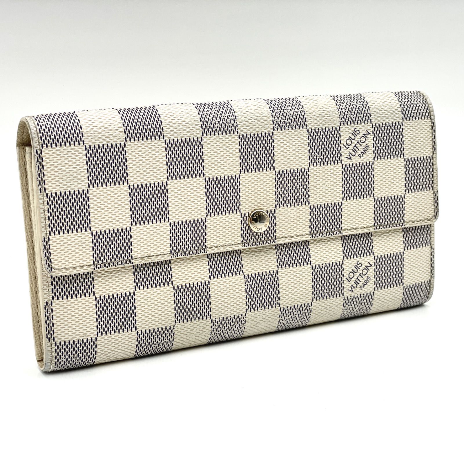 美品に近い！ ルイヴィトン ダミエ アズール ポルトフォイユ サラ 白 長財布 Louis Vuitton ルイヴィトン / ダミエ / ポルトフォイユ サラ