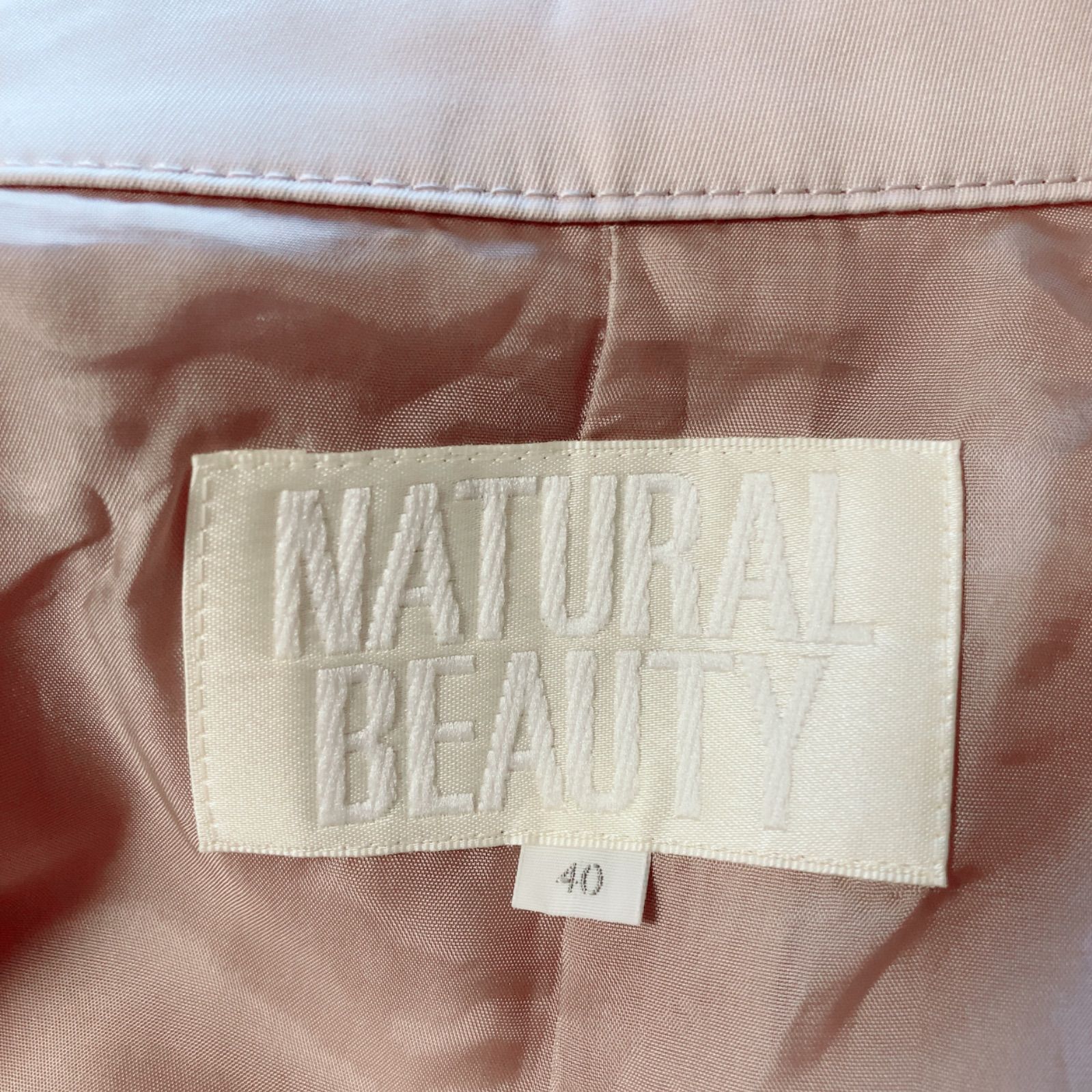 ZK1NATURAL BEAUTY ナチュラルビューティー トレンチコート ピンク