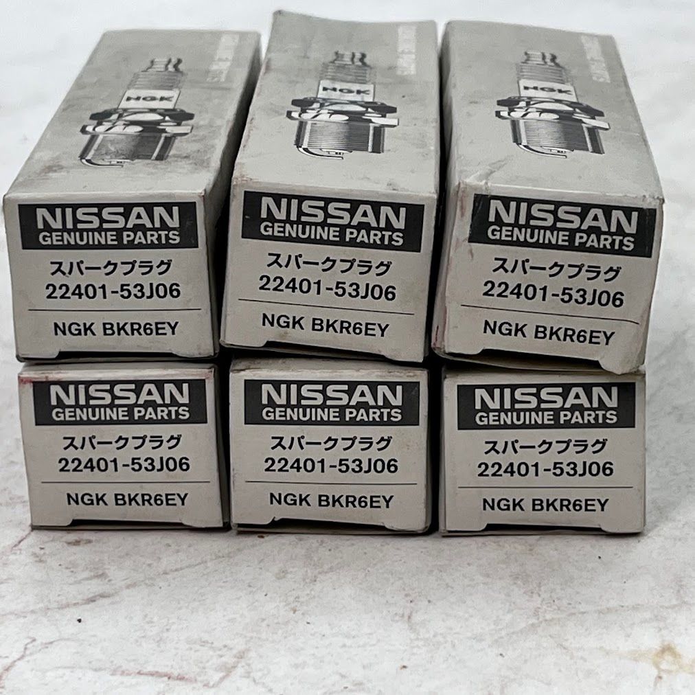 【未使用】6個セットNISSAN(ニッサン)日産純正部品スパーク プラグ 22401-53J06 未使用】6個セットNISSAN(ニッサン)日産純正部品スパーク プラグ 22401