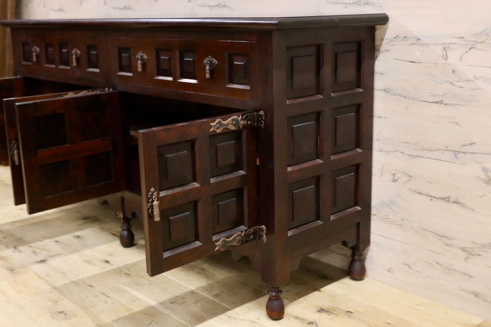 GMIS427B○松本民芸家具 稀少 S.P型 サイドボード リビングボード