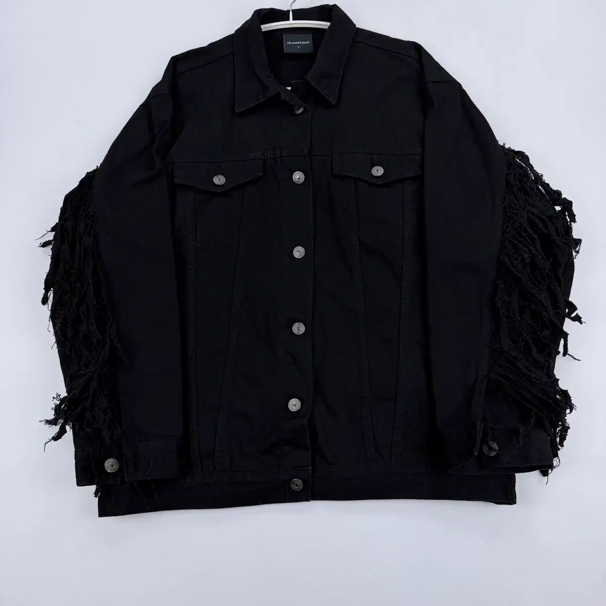 スリータイムズ フランジ デニムジャケット