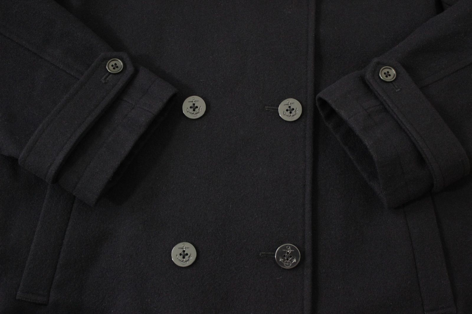 72【美品】イーストボーイ ピーコート 11 ダークネイビー 濃紺 L