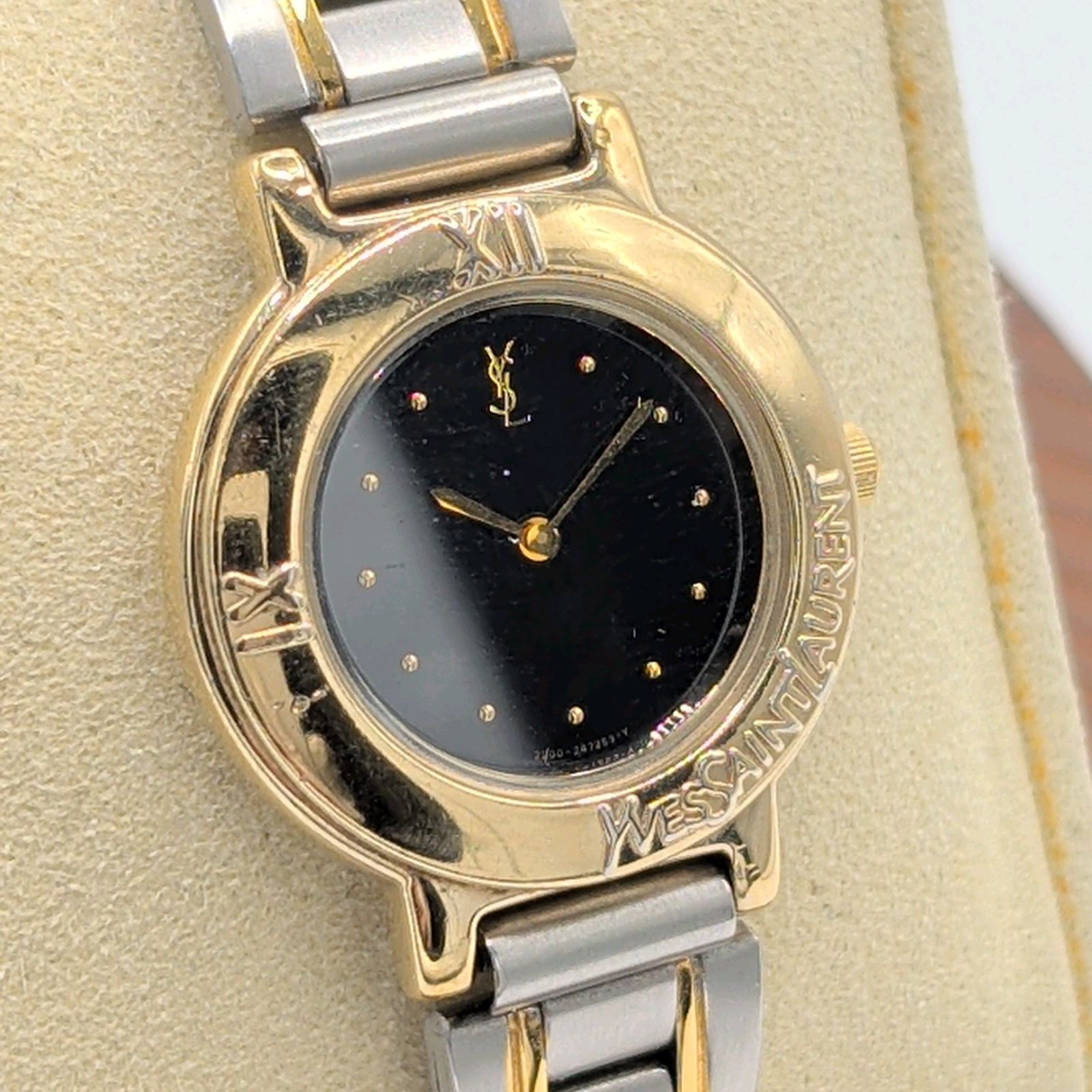 Yves Saint Laurent 2200-229789 Watch quartz QZ Gold Silver Combi