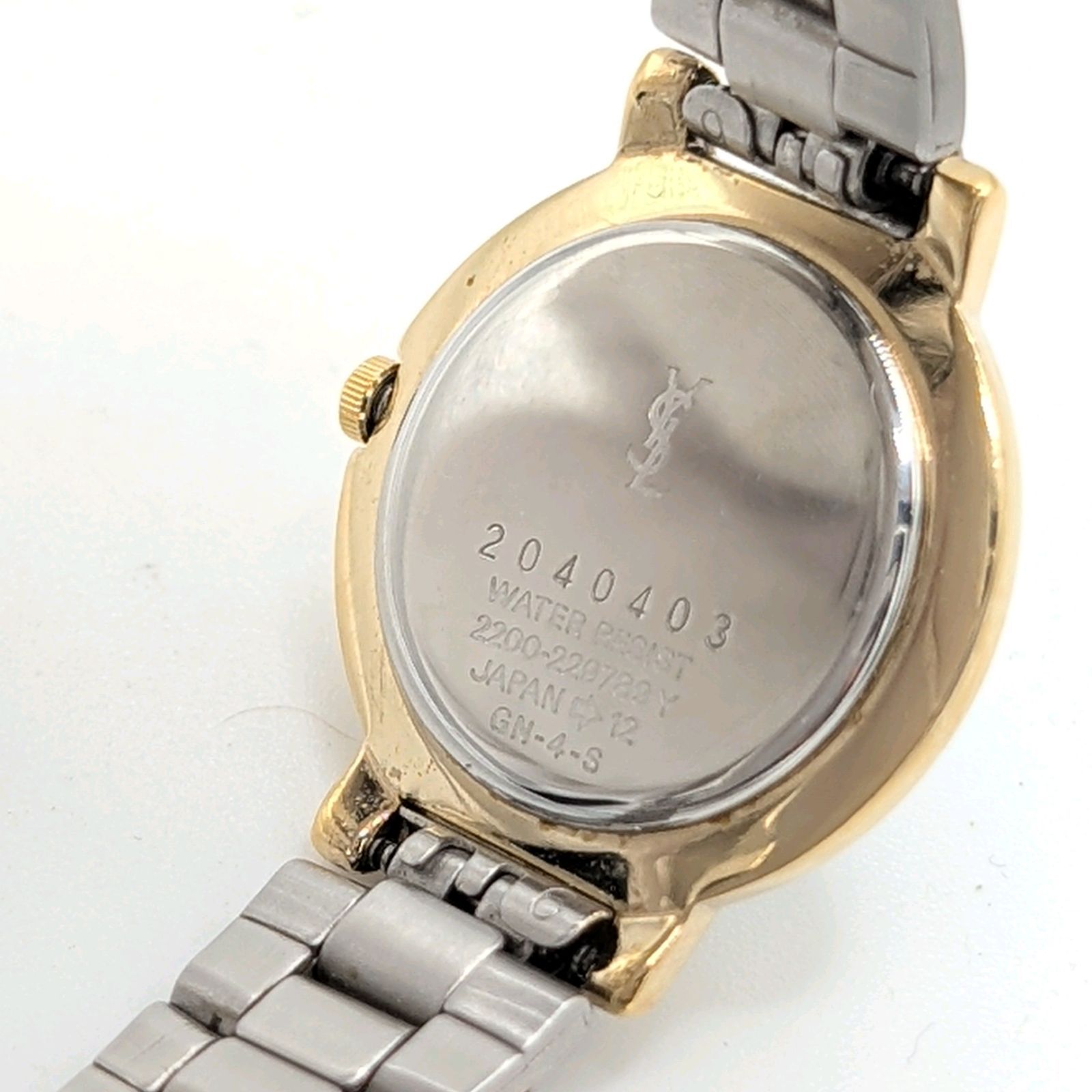 Yves Saint Laurent 2200-229789 Watch quartz QZ Gold Silver Combi