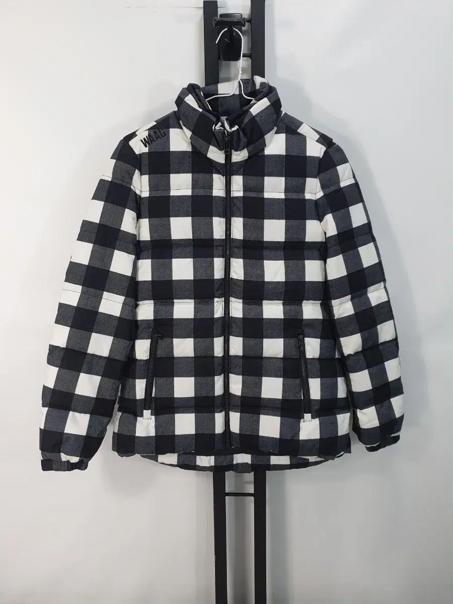 WAAC ワック 軽量 ダウン ジャケット ブラック ホワイト CHECK 1
