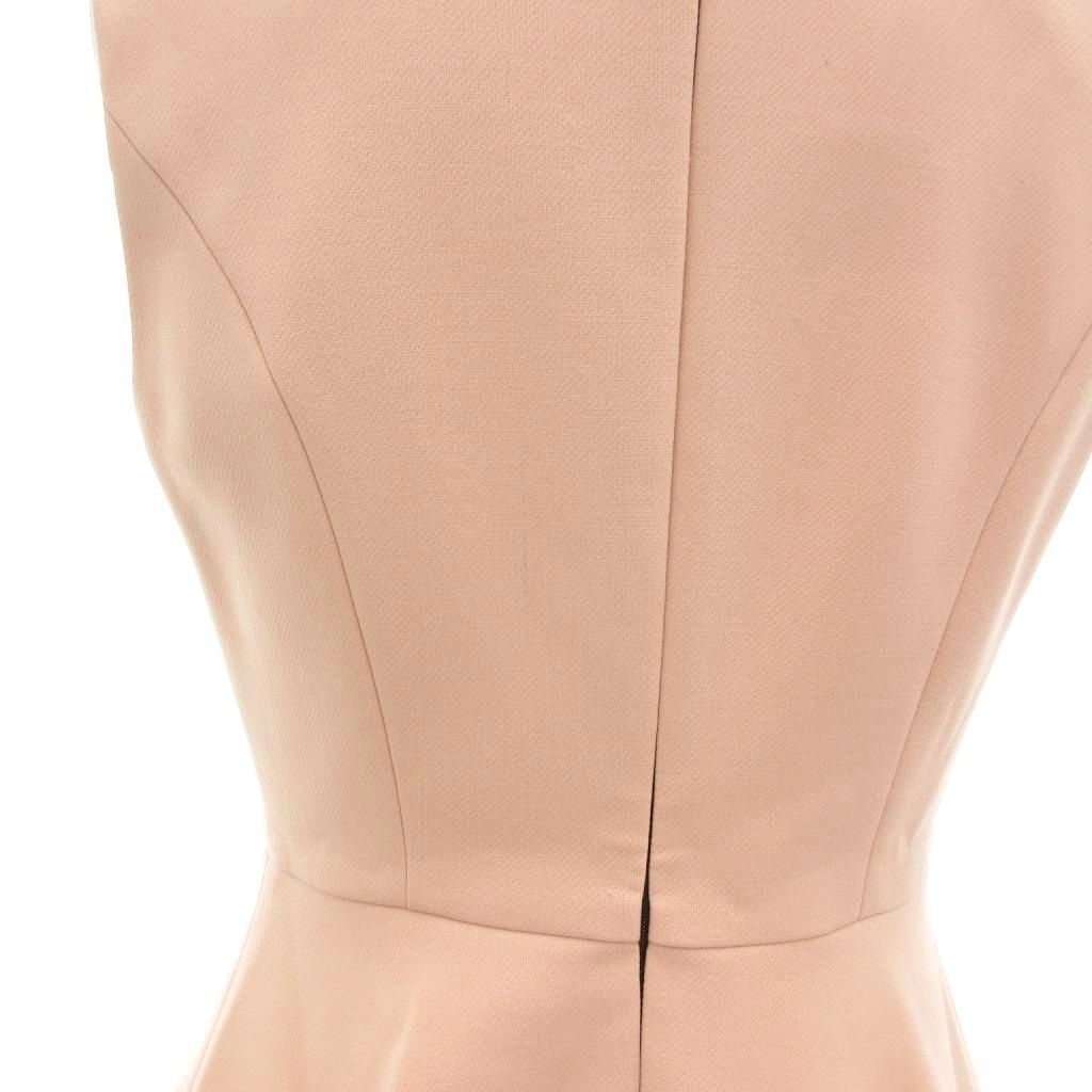 YOKO CHAN ノースリーブ ひざ丈ワンピース 36 ベージュ ヨーコチャン YOKO CHAN ノースリーブ ワンピース ひざ丈 フェイク