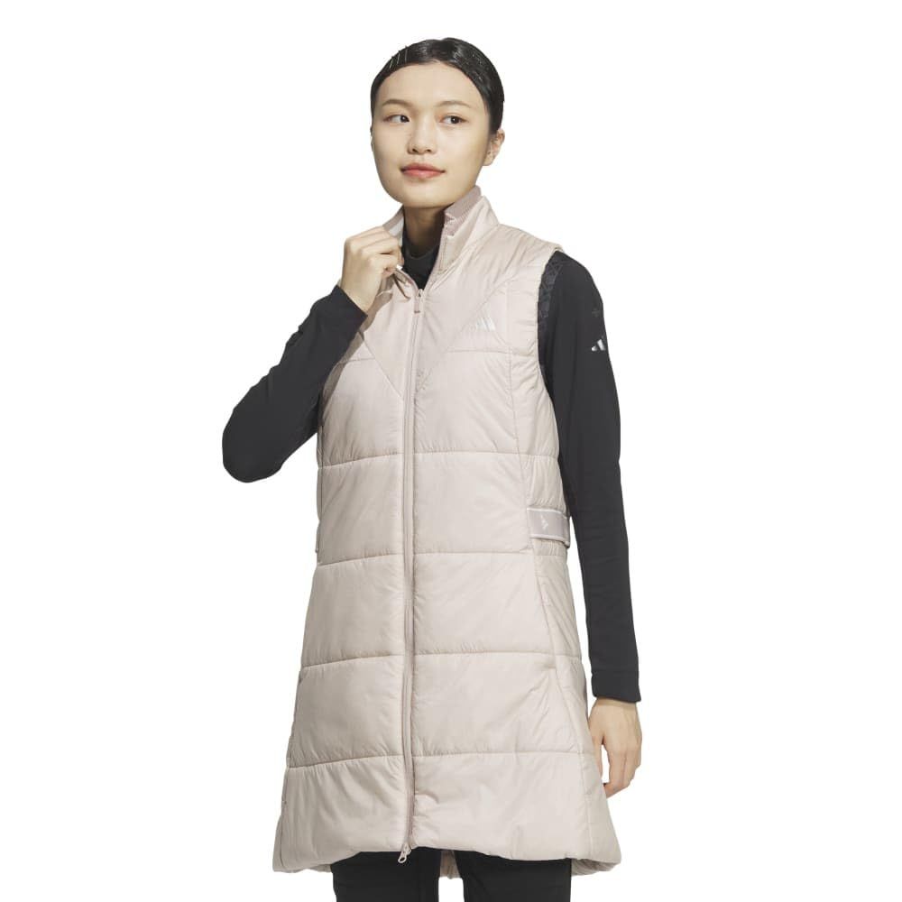 アディダスゴルフ ゴルフベスト WIND.RDY 撥水 中ワタ ロングベスト レディース ワンダータープ