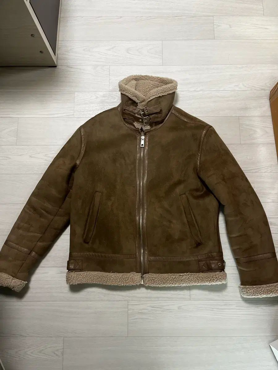 ZARA ザラ b-3 ブラウン ムートン ジャケット