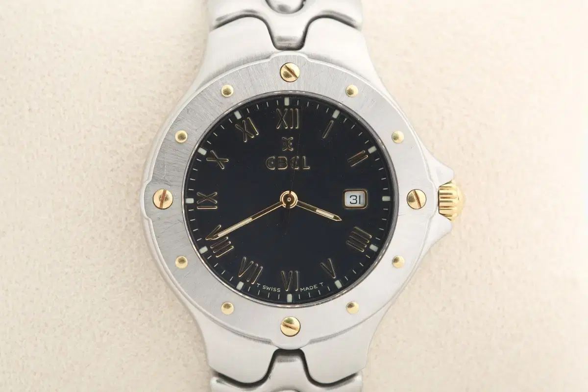 エベル EBEL スポーツ ウェーブ 18 K GOLD コンビ ベゼル クォーツ