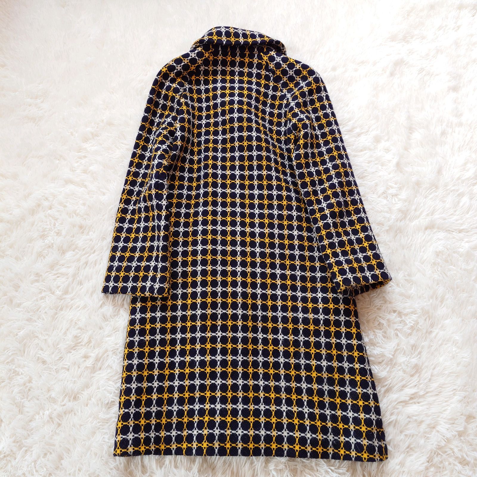 サリースコット Sally Scott ツイード ロングコート マルチカラー