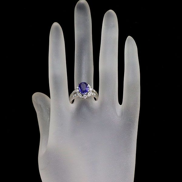 Pt900 タンザナイト ダイヤモンド リング 3.288ct D0.82ct - メルカリ