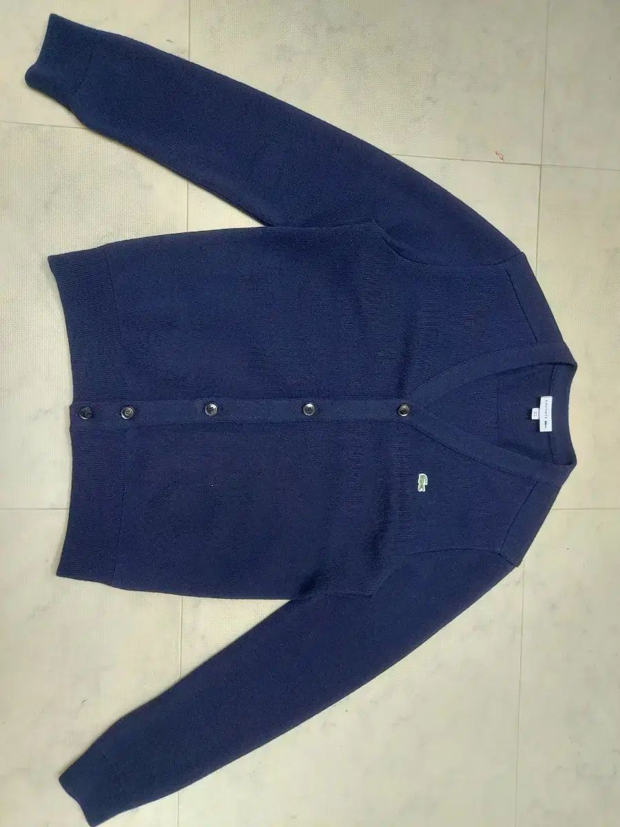 ラコステ ネイビーカーディガン 100