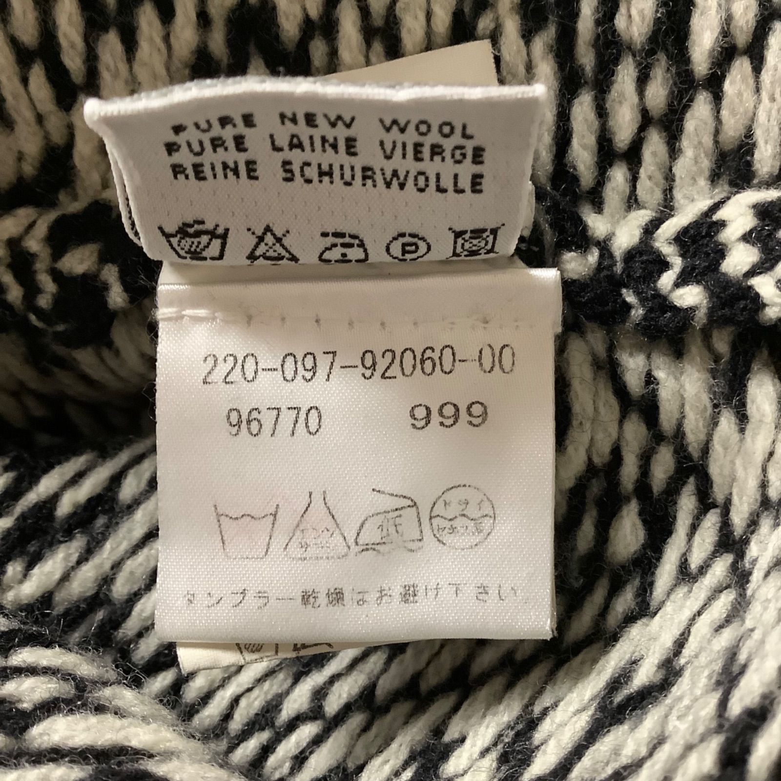 MONCLER モンクレール ノルディック柄 ニット 雪柄セーター ブラック