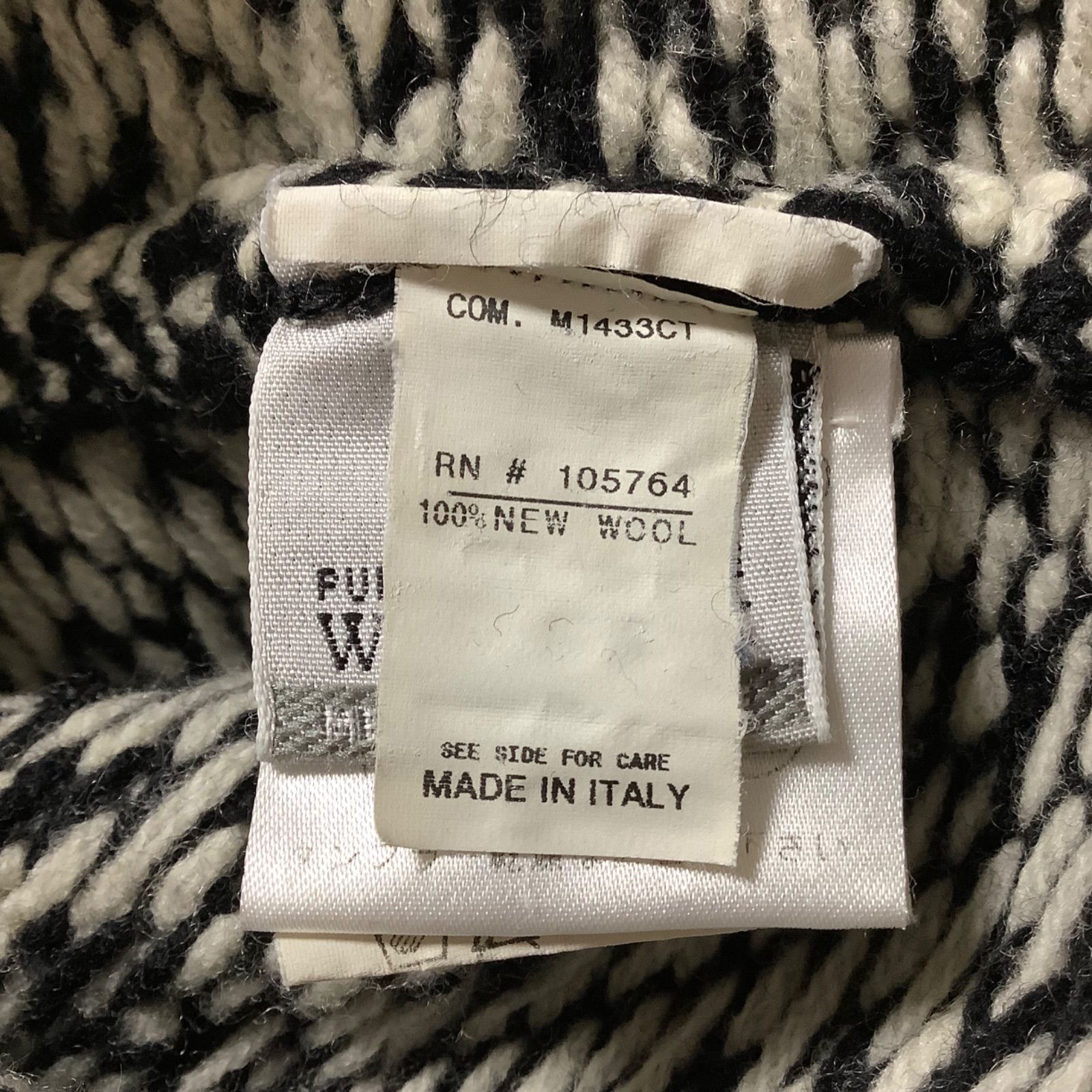 MONCLER モンクレール ノルディック柄 ニット 雪柄セーター ブラック