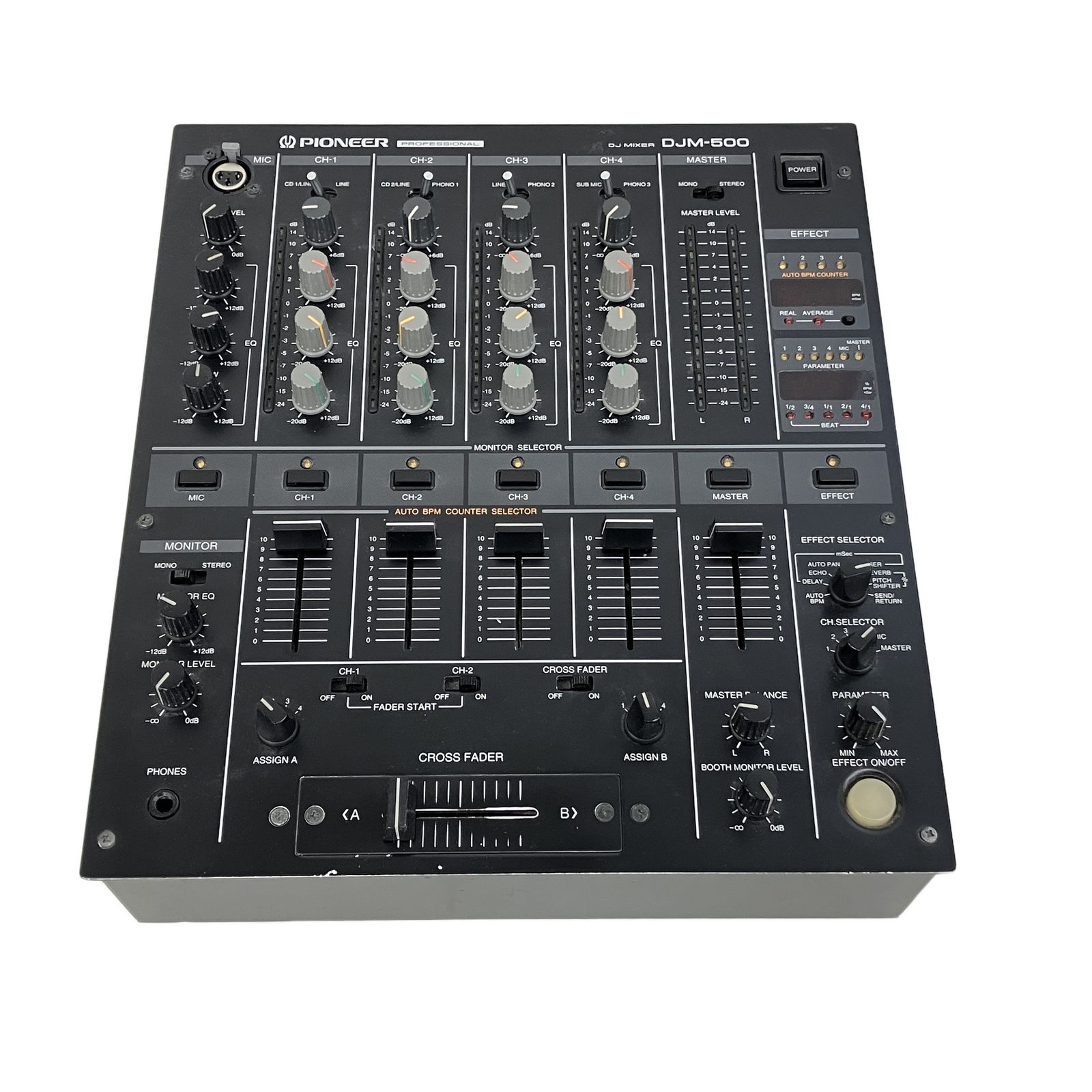 パイオニア DJミキサー DJM-500 Pioneer パイオニア DJM-500 DJミキサー ヘッドフォン付き 音響機材