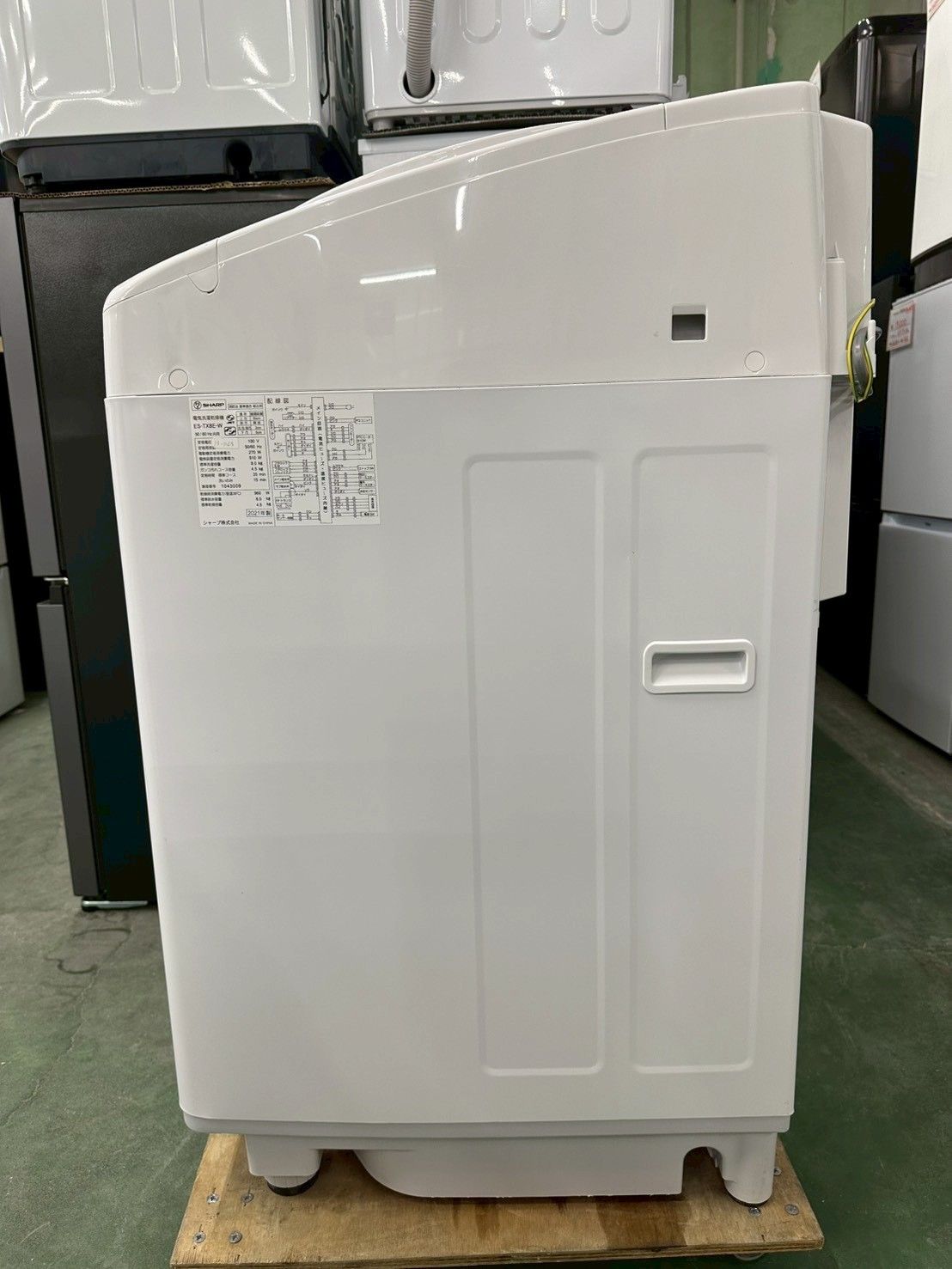 大阪送料無料☆3か月保障付き☆洗濯機☆シャープ☆8kg☆2021年☆ES 