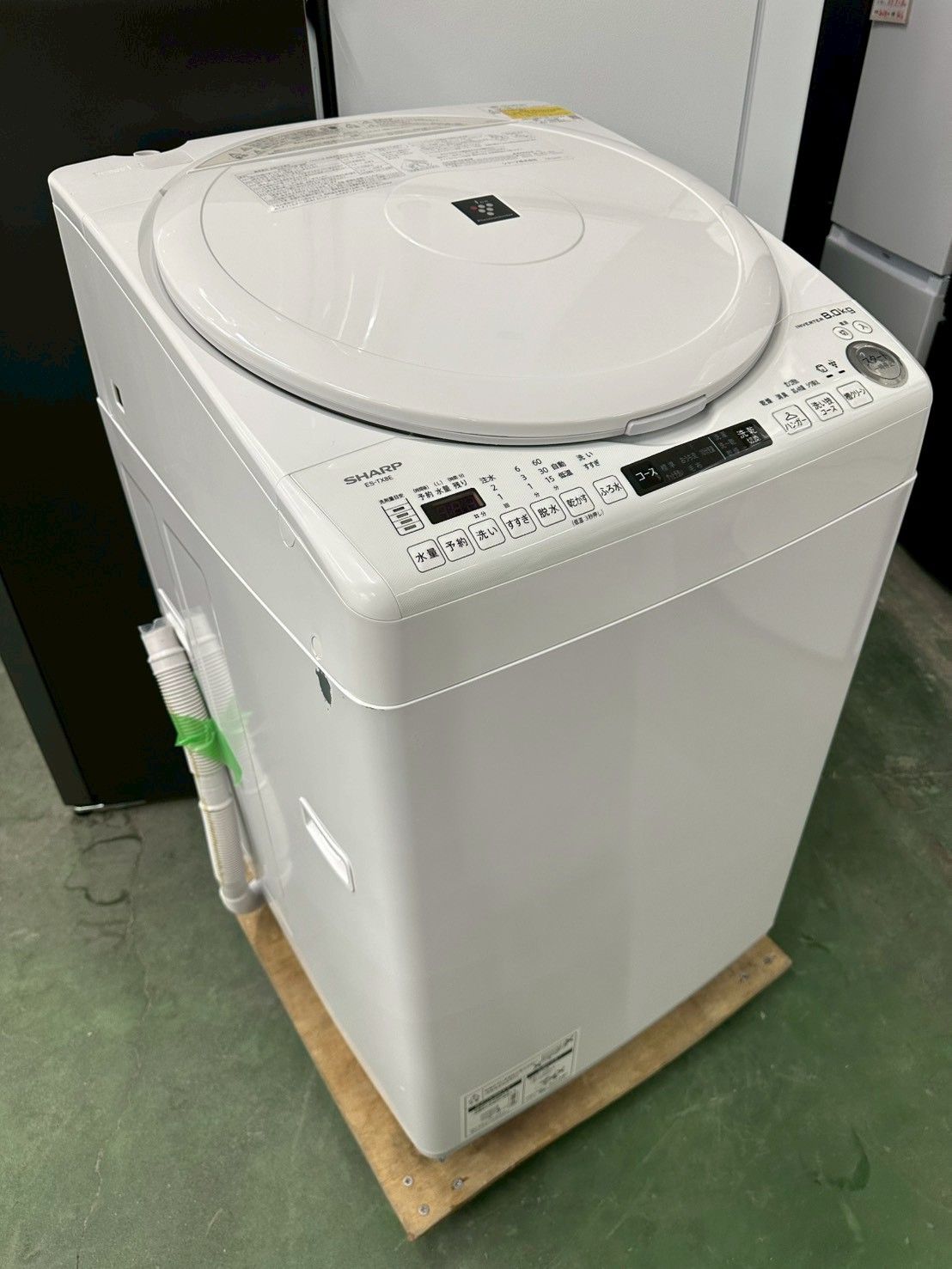 大阪送料無料☆3か月保障付き☆洗濯機☆シャープ☆8kg☆2021年☆ES