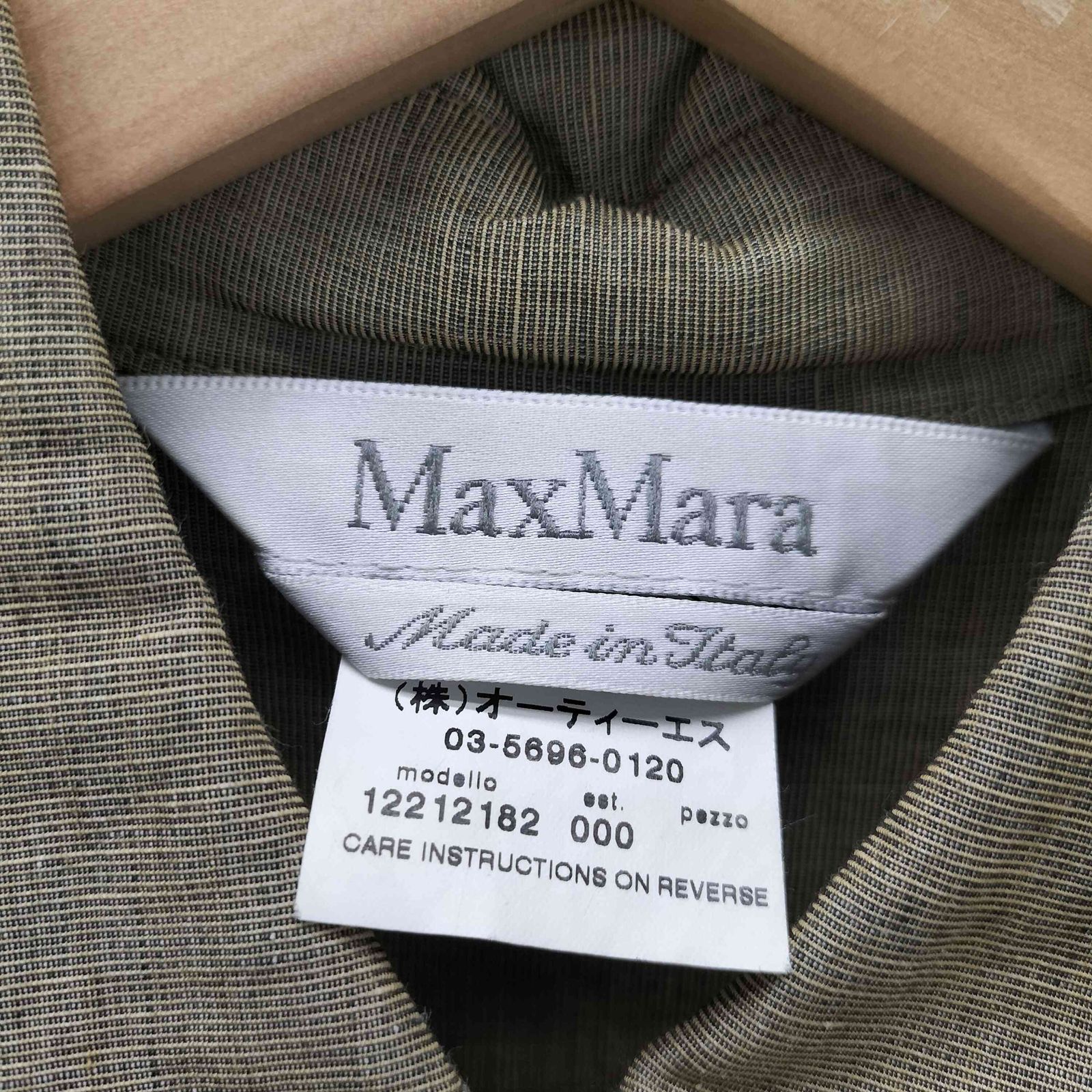 【美品】マックスマーラ　白タグ　ロングワンピース　カシュクール　ノースリーブ　L 美品】マックスマーラ 白タグ ロングワンピース カシュクール