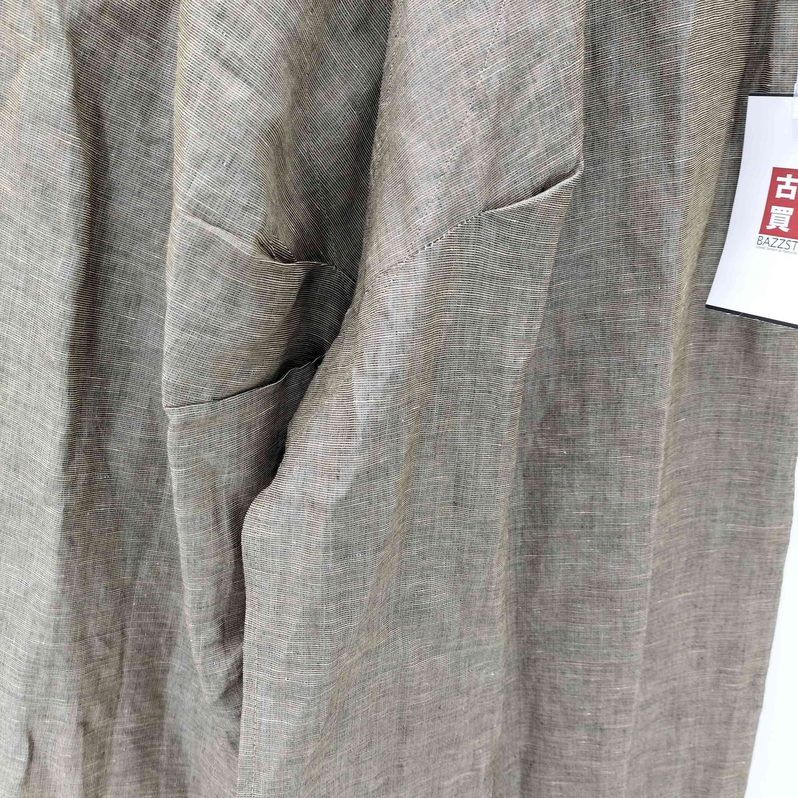 マックスマーラ MAX MARA 白タグ リネンカシュクールワンピース