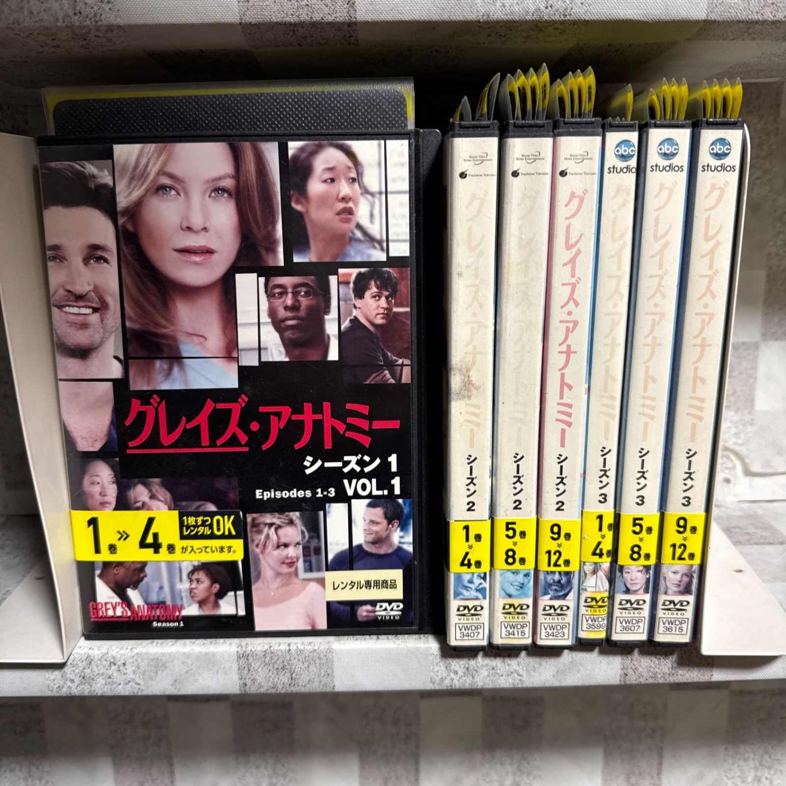 海外ドラマ グレイズアナトミー シーズン1-3 DVD 全巻セット - メルカリ