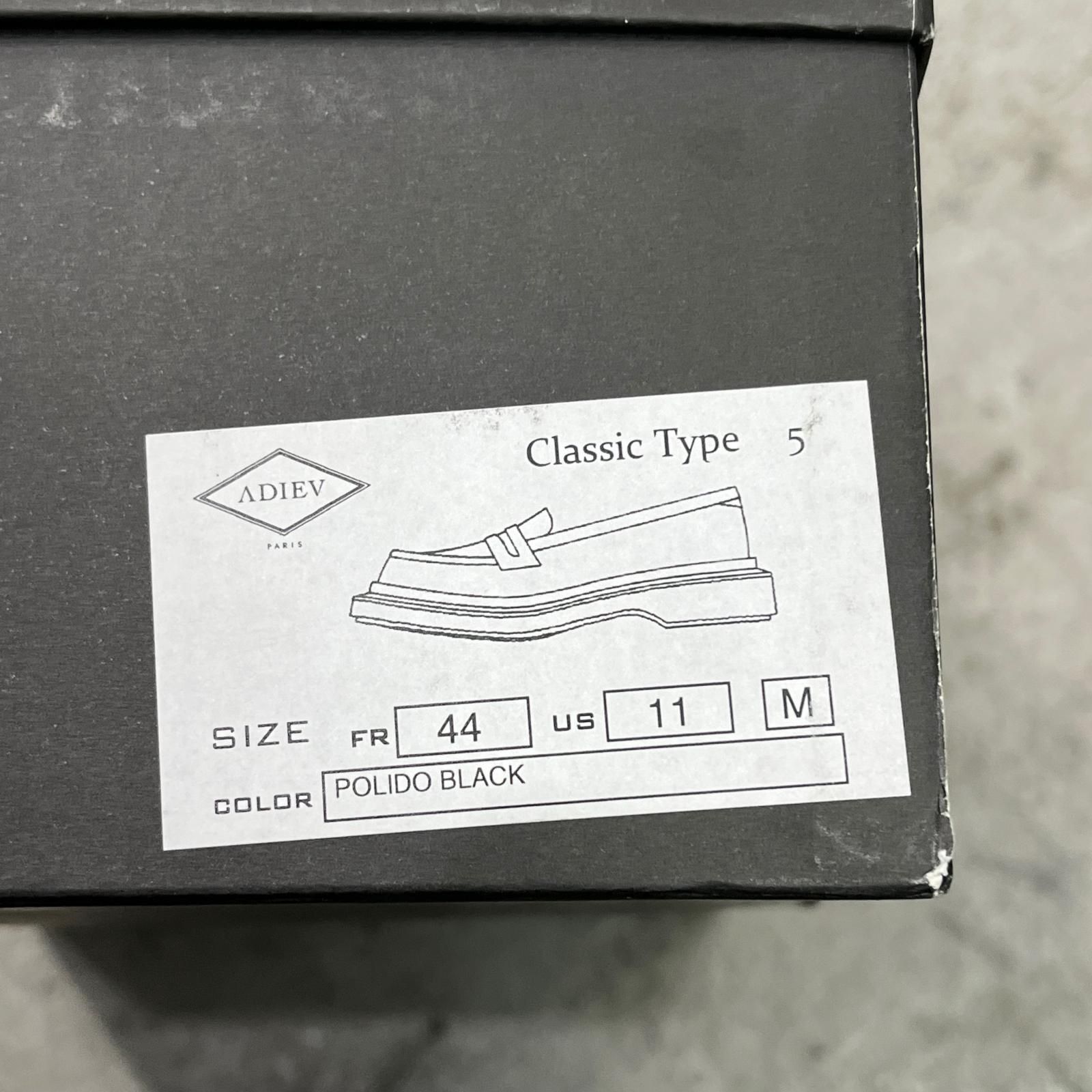 参考上代74800円 ADIEV CLASSIC TYPE 5 LOAFER クラシック タイプ5 