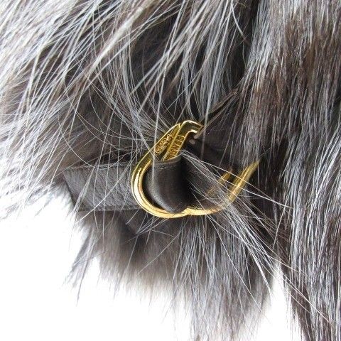 フェンディ FENDI フォックスファーティペット マフラー グレー