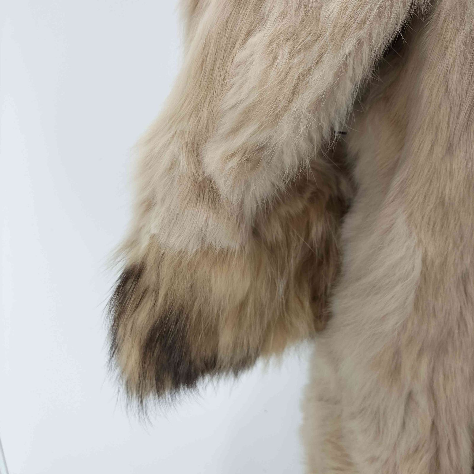 ユーズドフルギ USED古着 Raccoon ＆ Rabbit Real FOX Fur 100% Mouton