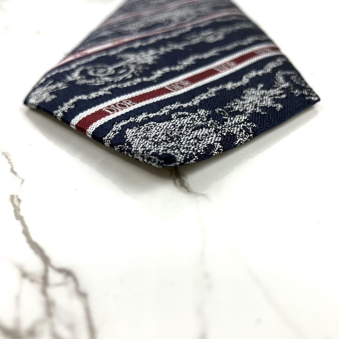 未使用に近い Dior Homme ディオールオム ネクタイ トワルドゥジュイ