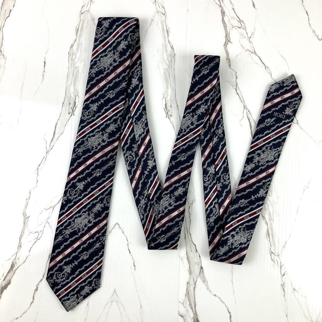 未使用に近い Dior Homme ディオールオム ネクタイ トワルドゥジュイ