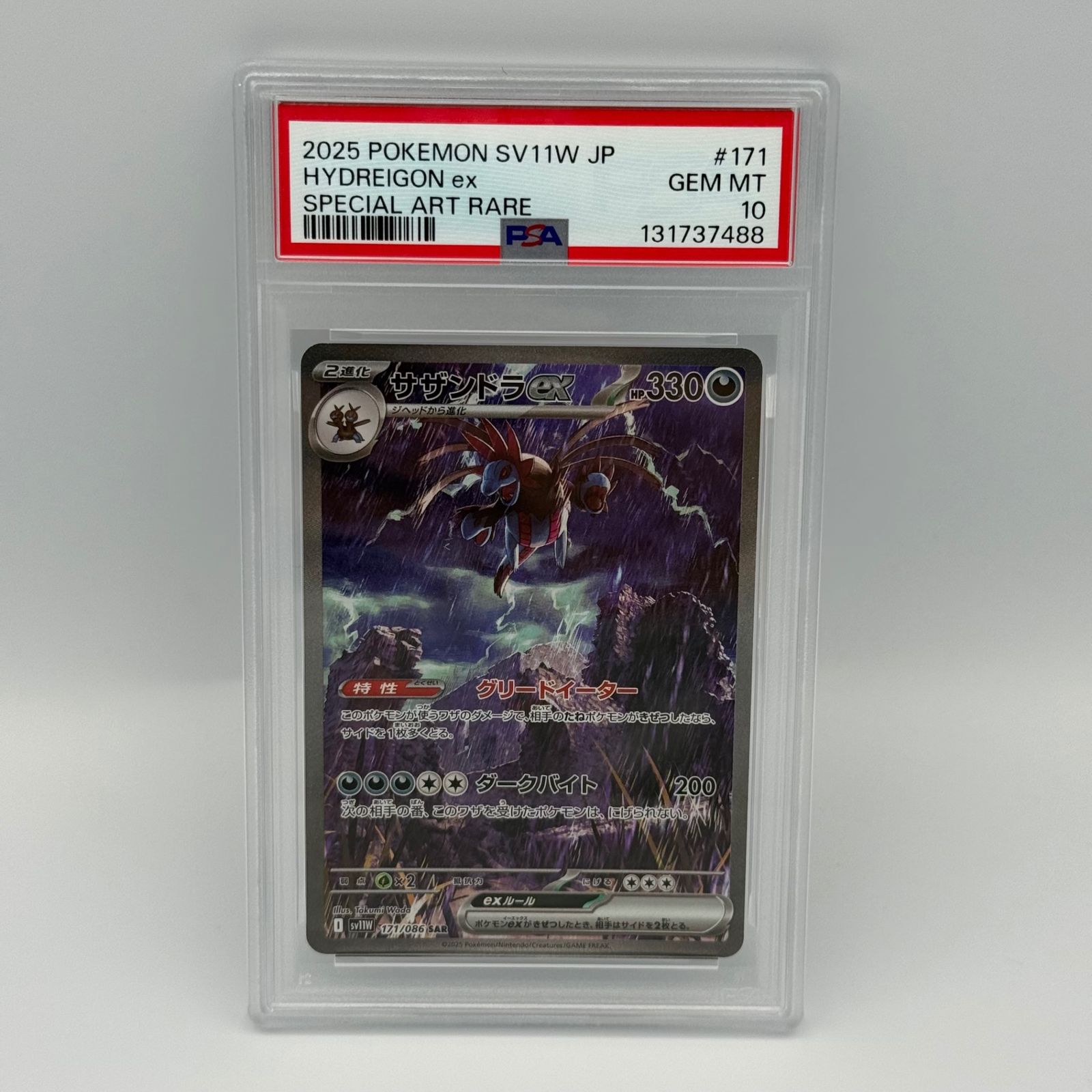 サザンドラex sar PSA10 【極美品】② PSA10鑑定済〕サザンドラex【SAR】{133/106}