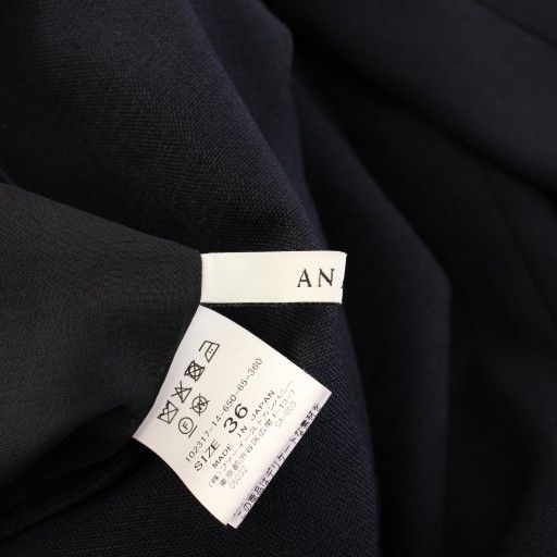 アナイ ANAYI フレアワンピース ミモレ ロング ノースリーブ