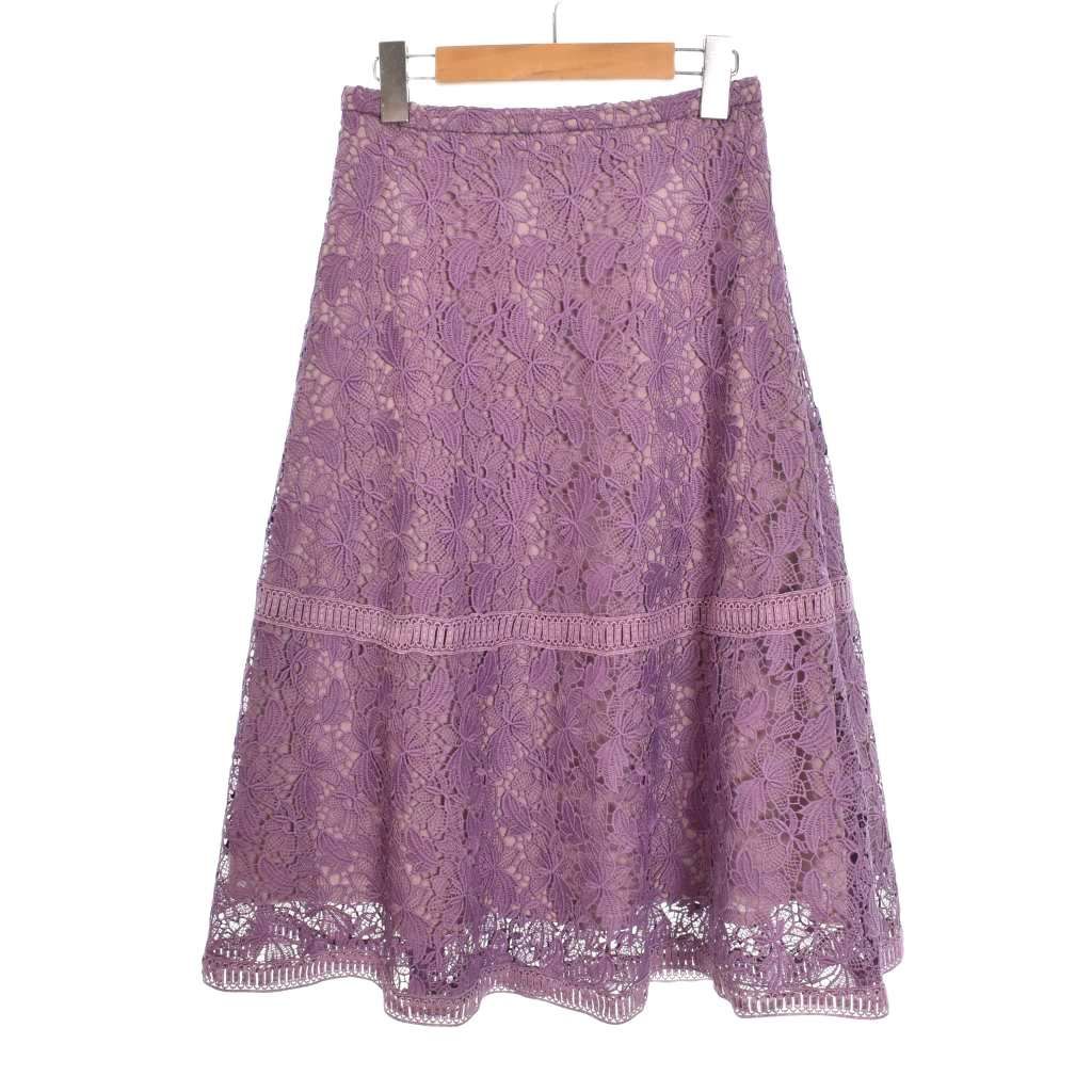 マーリエパーエフデ Maglie par ef-de トルコレースフレアスカート