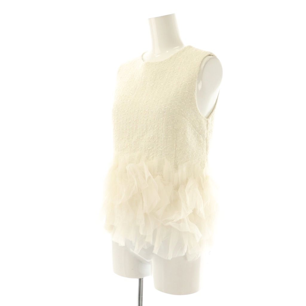 ダーリッチ Darich 24SS チュールぺプラムサマーツイードトップス