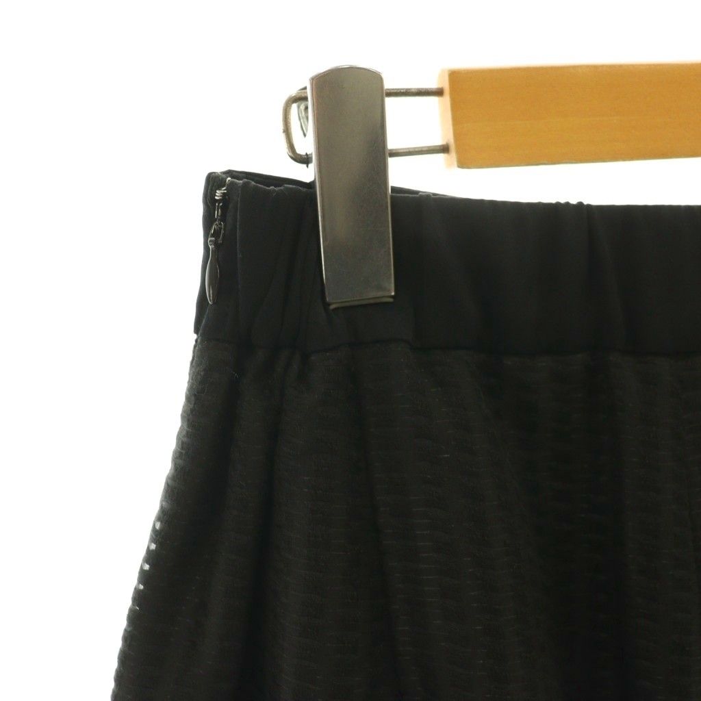 アドーア ADORE 25SS ドビーメッシュパンツ ワイド タック 36 ブラック