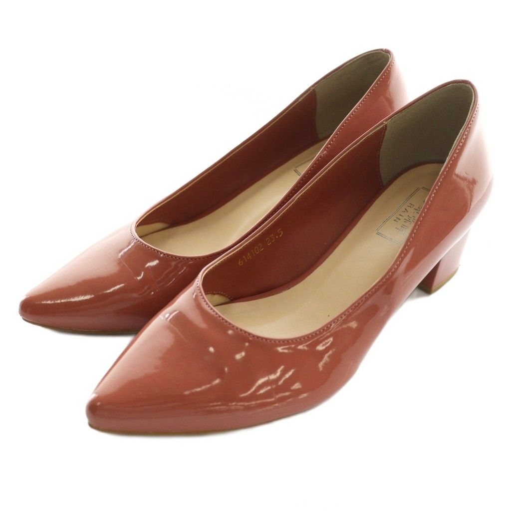 ヒミコ 卑弥呼 パンプス エナメル 23.5cm 赤茶 レッドブラウン /SS