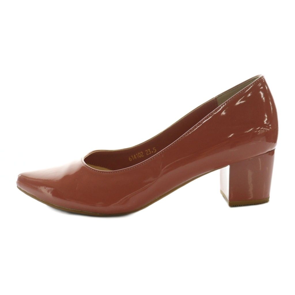 ヒミコ 卑弥呼 パンプス エナメル 23.5cm 赤茶 レッドブラウン /SS