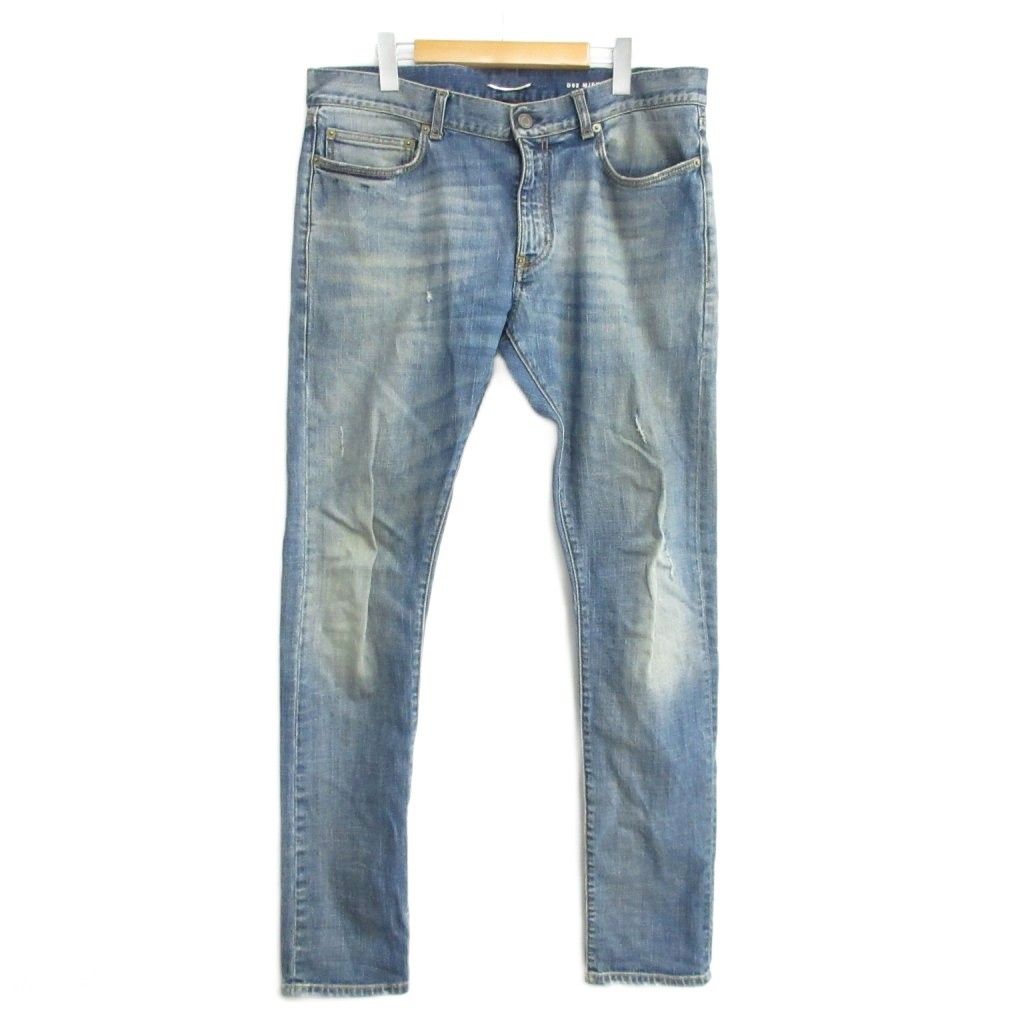サンローラン パリ SAINT LAURENT PARIS エディ期 13年 スキニーデニム D 02 M|SK-LW ジーンズ ダメージ加工 ストレッチ 34 インディゴ