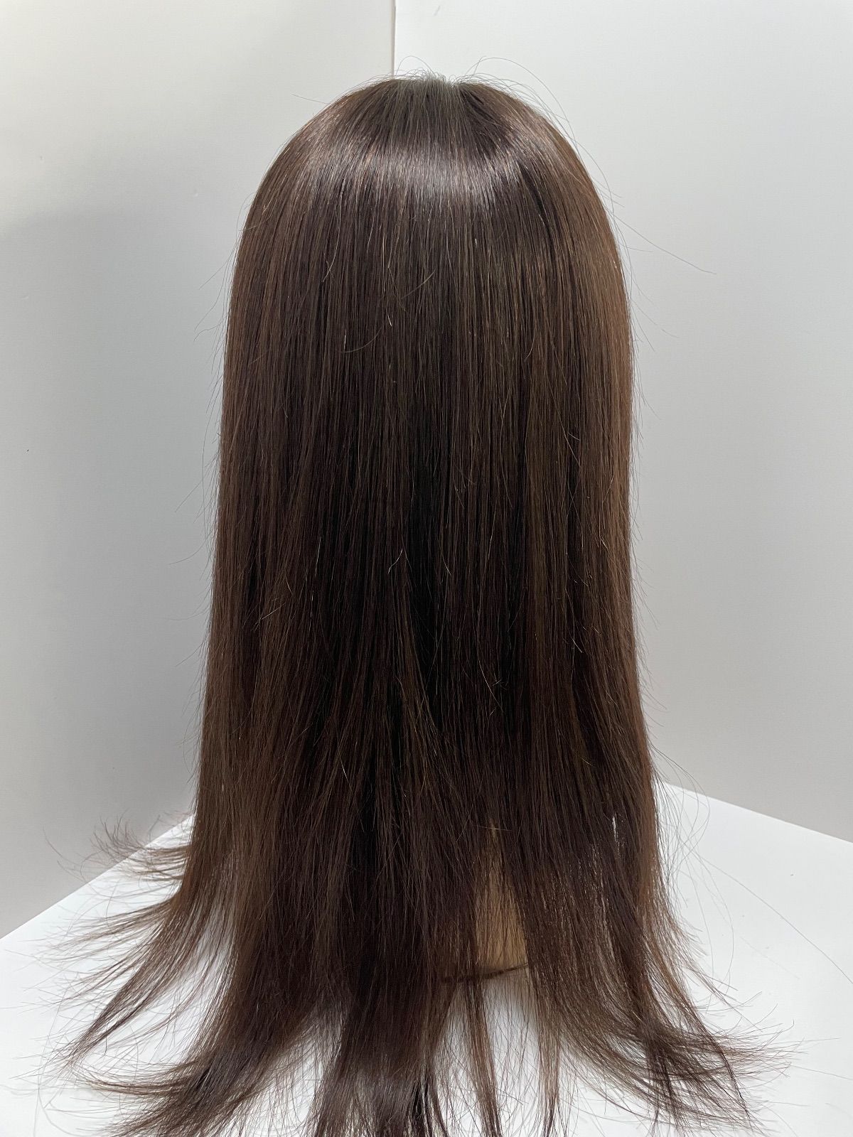 フルウィッグ医療ウィッグ人毛100%ロングストレート広い頭皮 - メルカリ