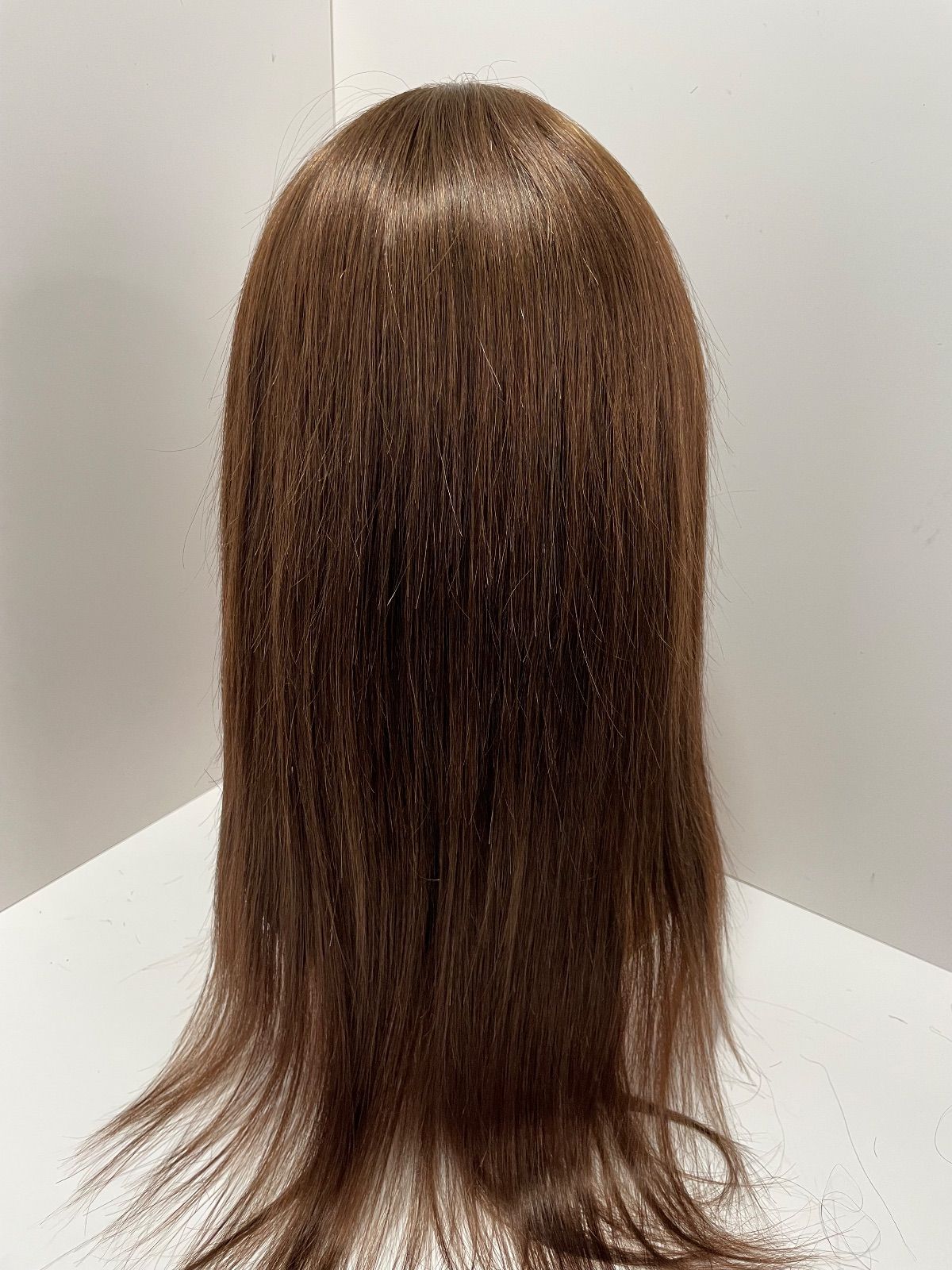 フルウィッグ医療ウィッグ人毛100%ロングストレート広い頭皮 - メルカリ