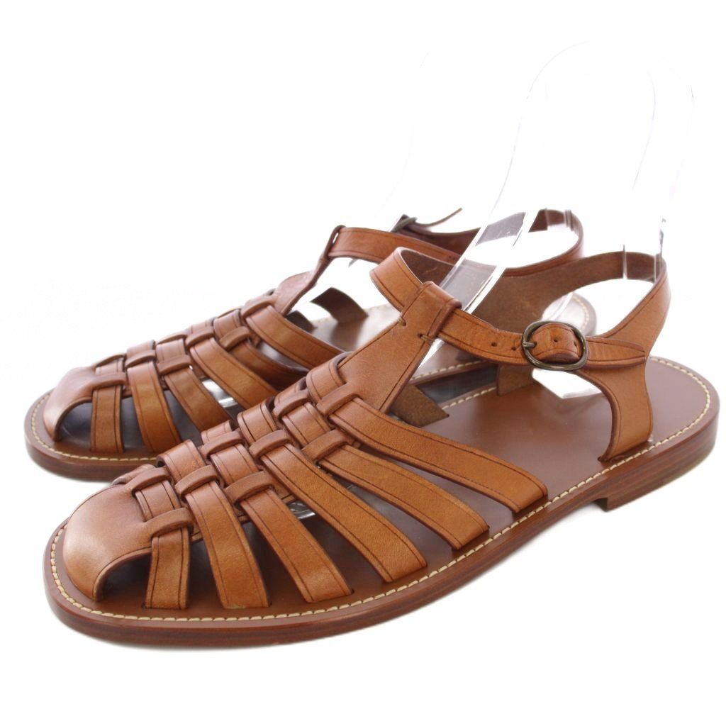 セリーヌ CELINE グルカサンダル ストラップ レザー 41 茶 /KH - メルカリ