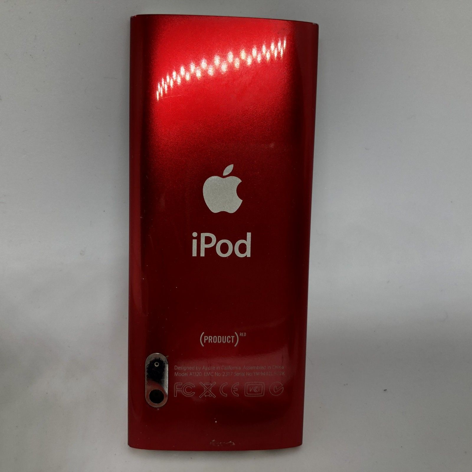 H564 Apple iPod nano レッド A1320 第5世代 ケース付き (PRODUCT)RED